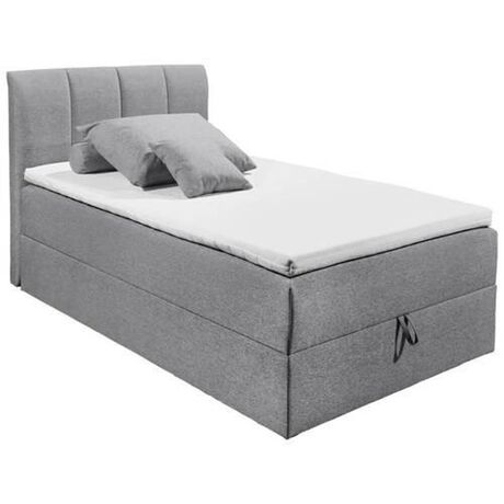 Boxspring postel GRANADA šedá 120x200 cm