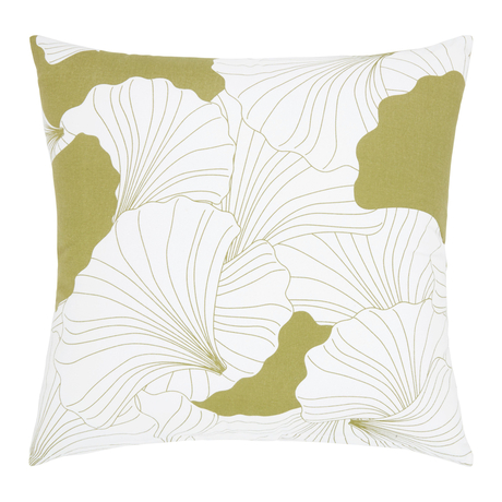 Dekorační polštář Gingko,45/45cm,olivově zelená