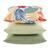 Outdoor-Kissen Palmblatt Gelb/Blau/Pink ca. 45x45cm