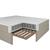 Boxspringová postel MARCO 140x200, světle šedá