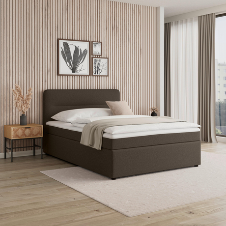 Boxspringová postel MARCO 160x200, hnědá